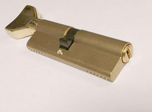 Цилиндр с 5-ю перфо ключами 90 мм (к поворотнику 40х50) латунь 