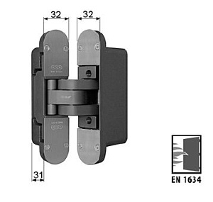 Петля скрытой установки ECLIPSE для тяжелых дверей без доводчика  Е390010287